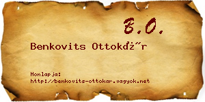 Benkovits Ottokár névjegykártya